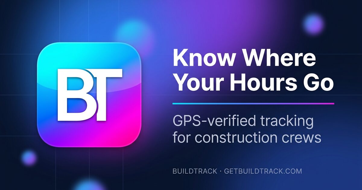 BuildTrack — Work hour tracking for construction crews